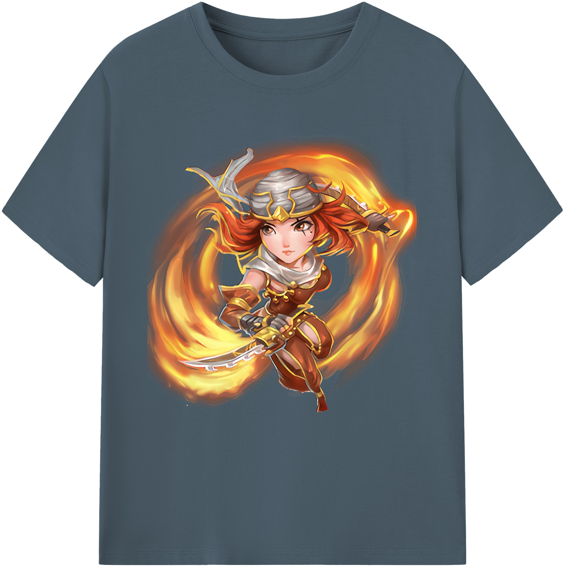 リーグ・オブ・レジェンド League of Legends LOL 綿100％半袖Tシャツ（フロントプリント）